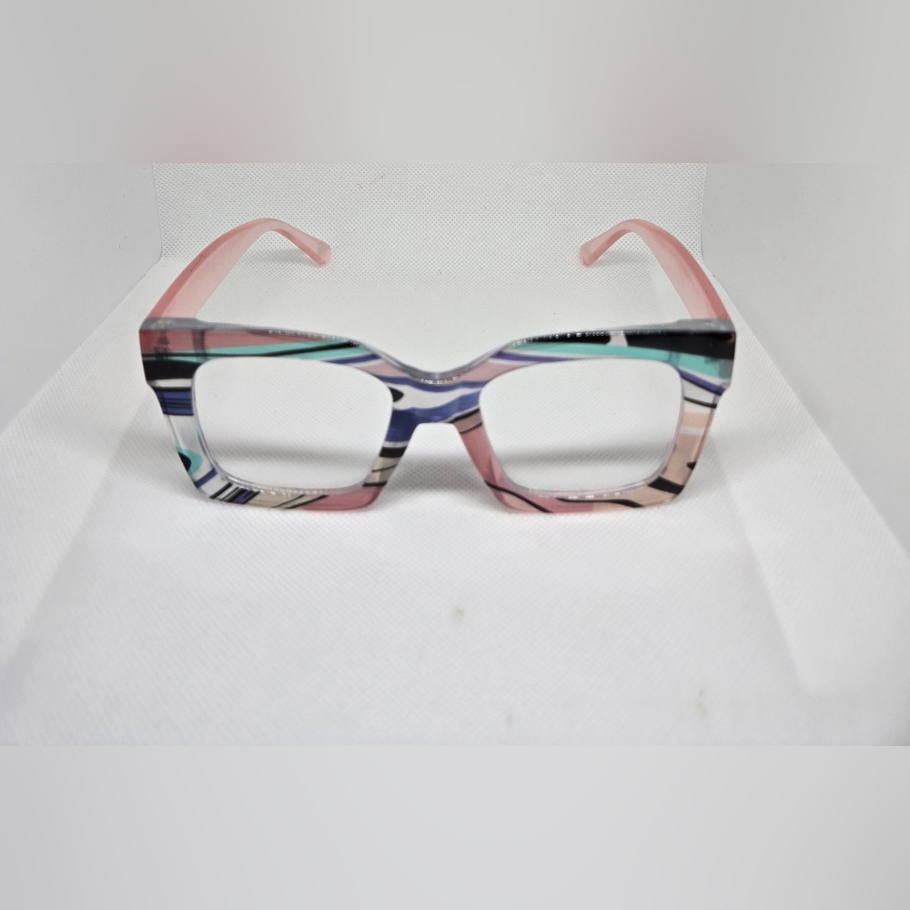 Stylish Pink and Black Women's Glasses - Picture 6 of 6